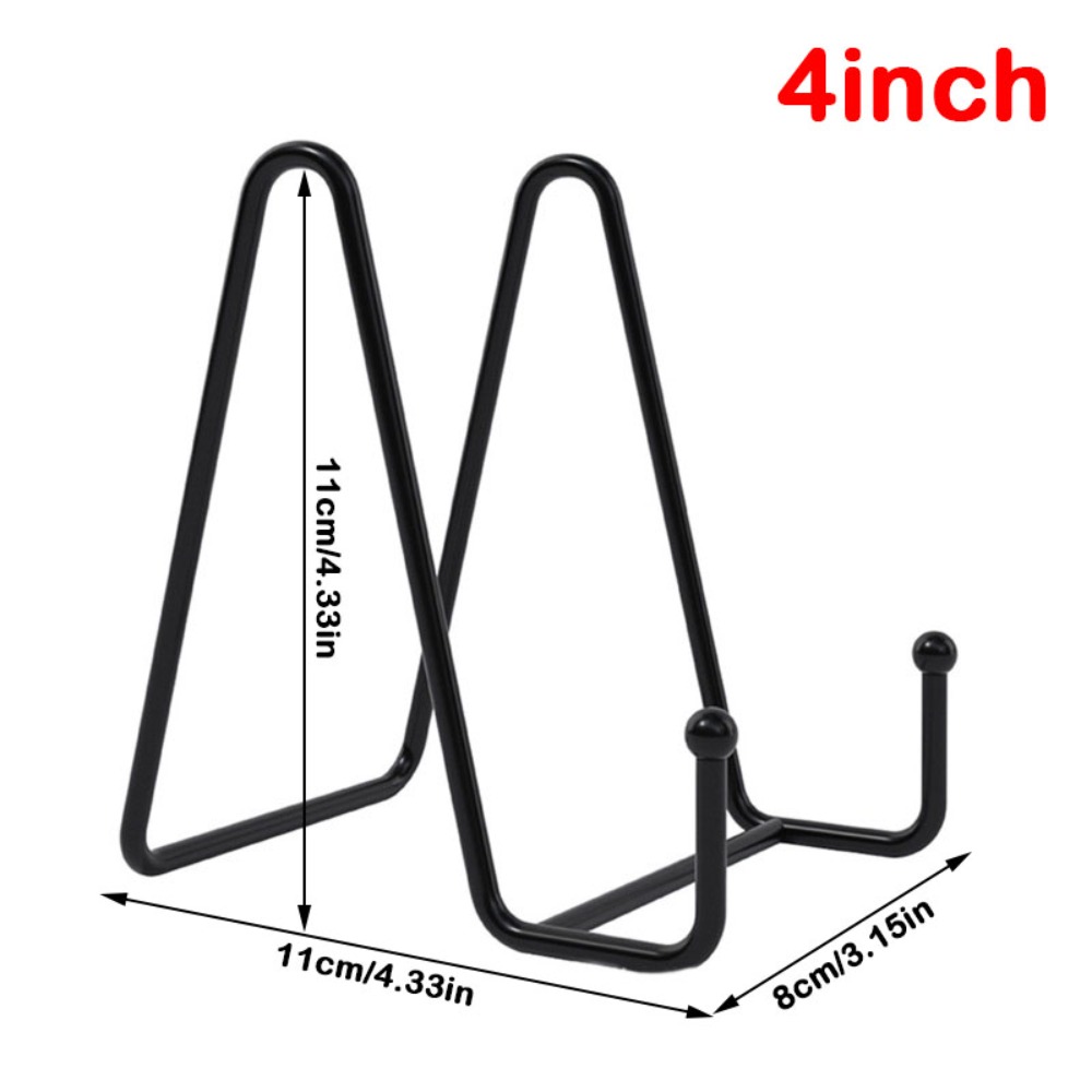 Magazine Holder Rack - Durable 3/4/6inch Frame Holder Metal Black