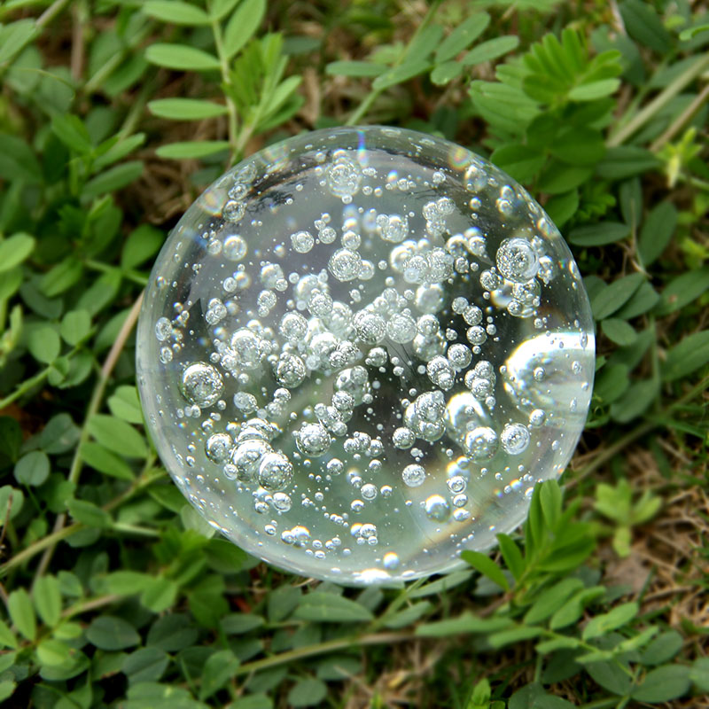 40/60/80MM Clear Bubble Crysta - Paper Weight Crystal 评论和价格