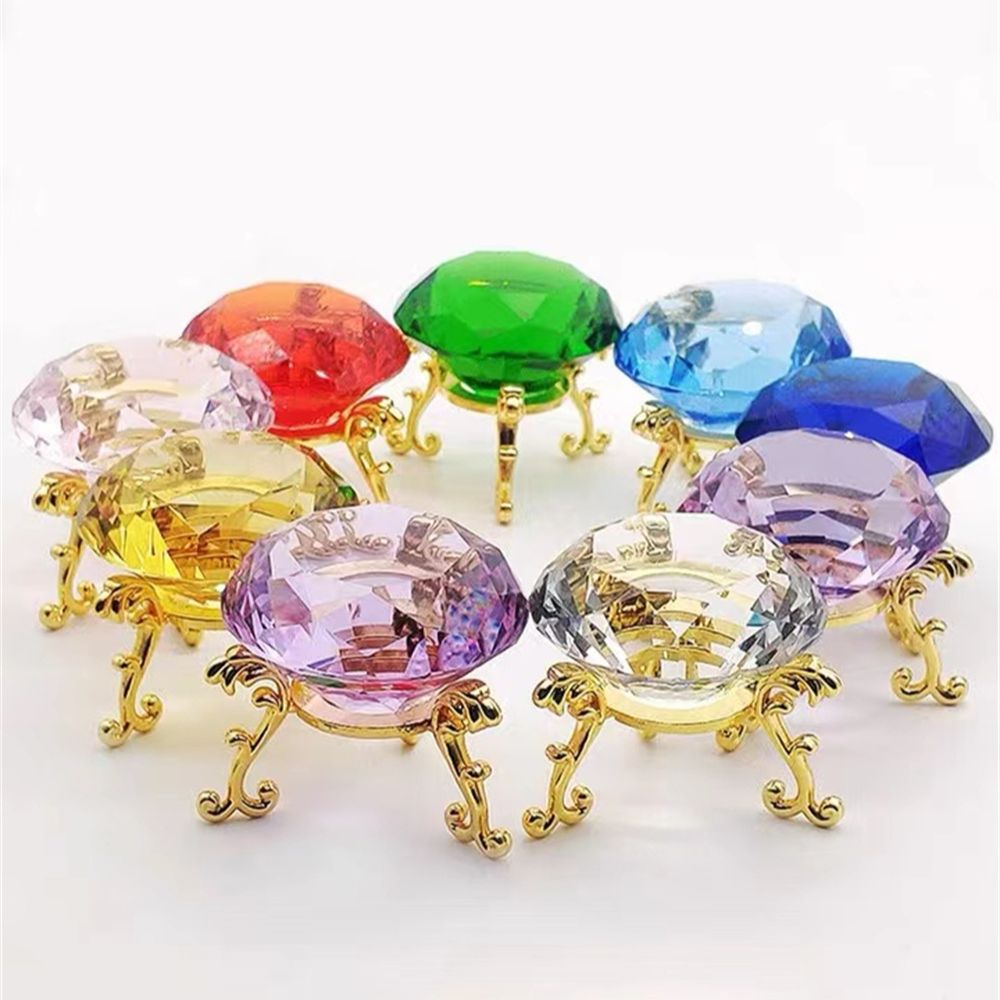 10 Colors Crystal Diamond Shap - Paper Weight Crystal 评论和价格