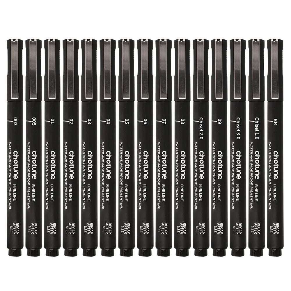 Black Micro Pens,15 Sizes,Wate - Copic Marker Sketch 评论和价格