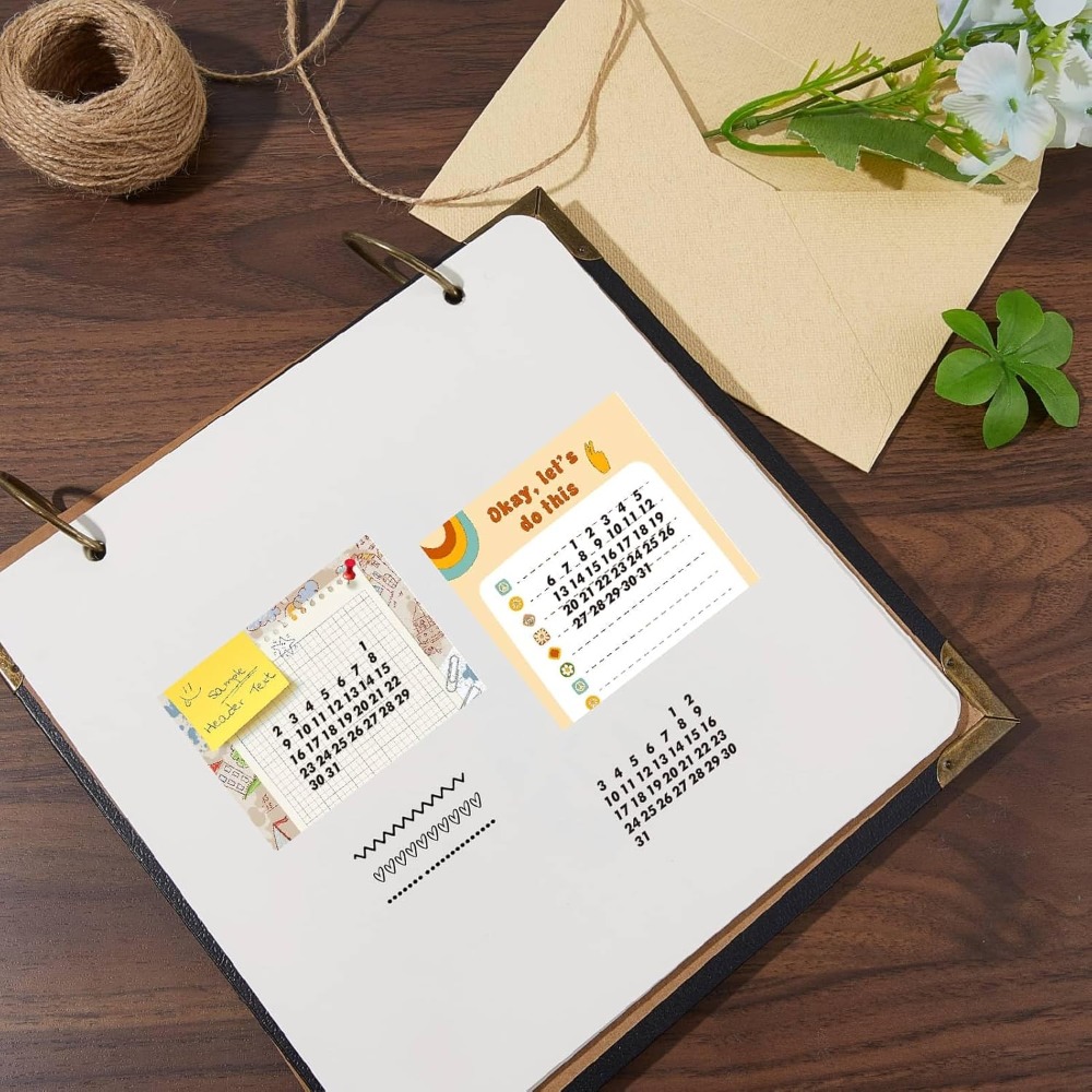 Calendar Date Clear Stamps Vin - Rubber Date Stamp 评论和价格