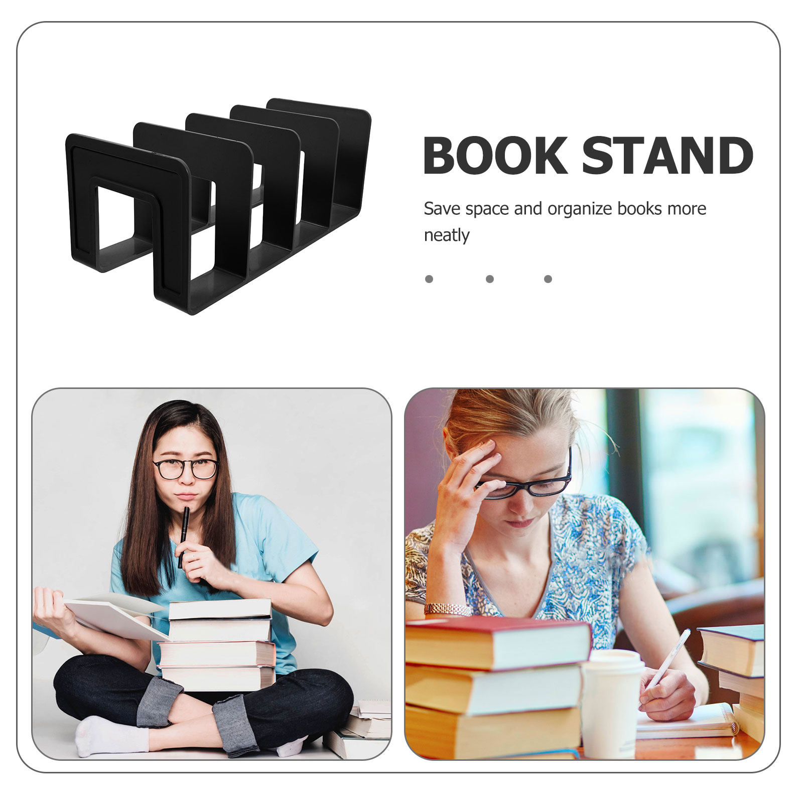 Book Holder for Shelf Desktop  - Magazine Holder Rack 评论和价格