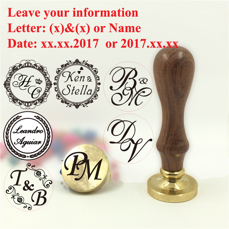 Custom Brass Wax Seal Stamp wi - Wax Seal Stamp Set 评论和价格