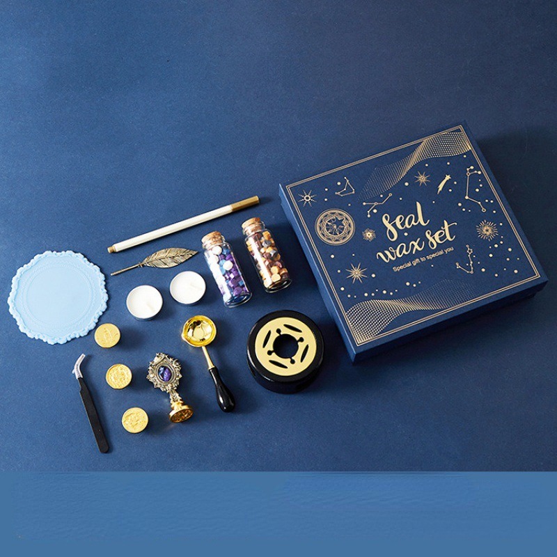 Starry Fire Lacquer Stamp Set  - Wax Seal Stamp Set 评论和价格