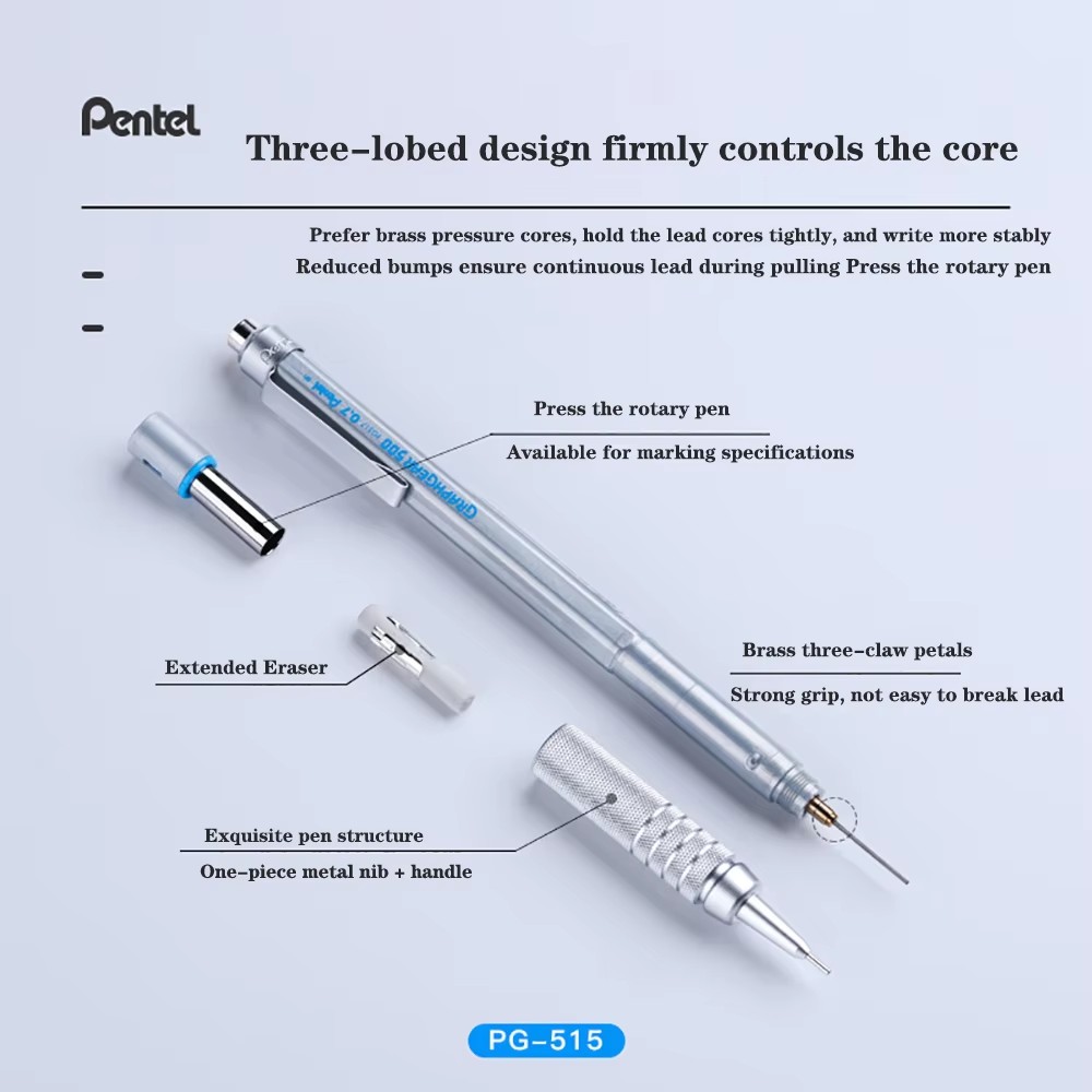 1pc Pentel Graphgear 500 Draft - Mechanical Pencil 0.3 评论和价格