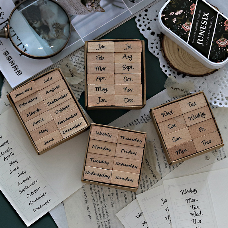 Arabic Numbers Day Month Calen - Rubber Date Stamp 评论和价格